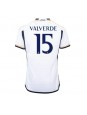 Billige Real Madrid Federico Valverde #15 Hjemmedrakt 2023-24 Kortermet